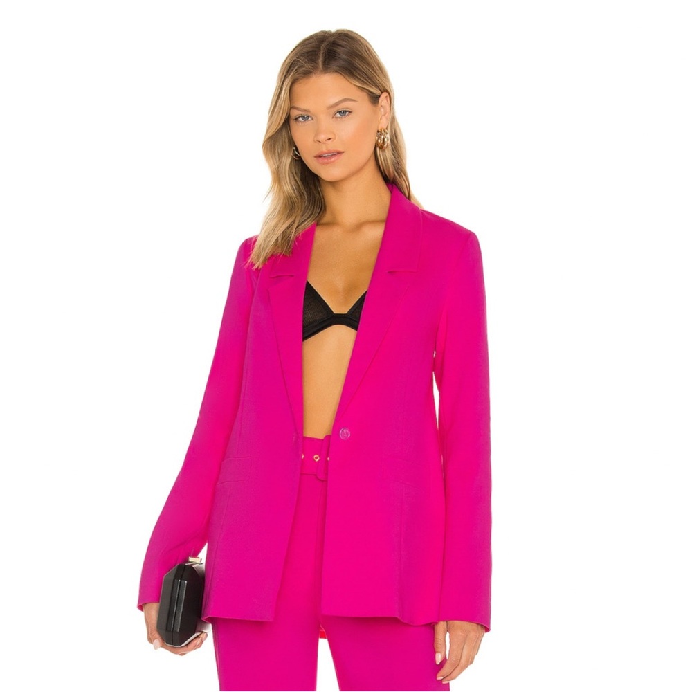 SHOW ME‎ YOUR MUMU Major Blazer in Hot Pink size XS NWT